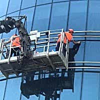  d�� cephe temizli�i, d�� cephe cam silme, iple eri�im cam silme, giydirme cephe temizli�i, cam silme